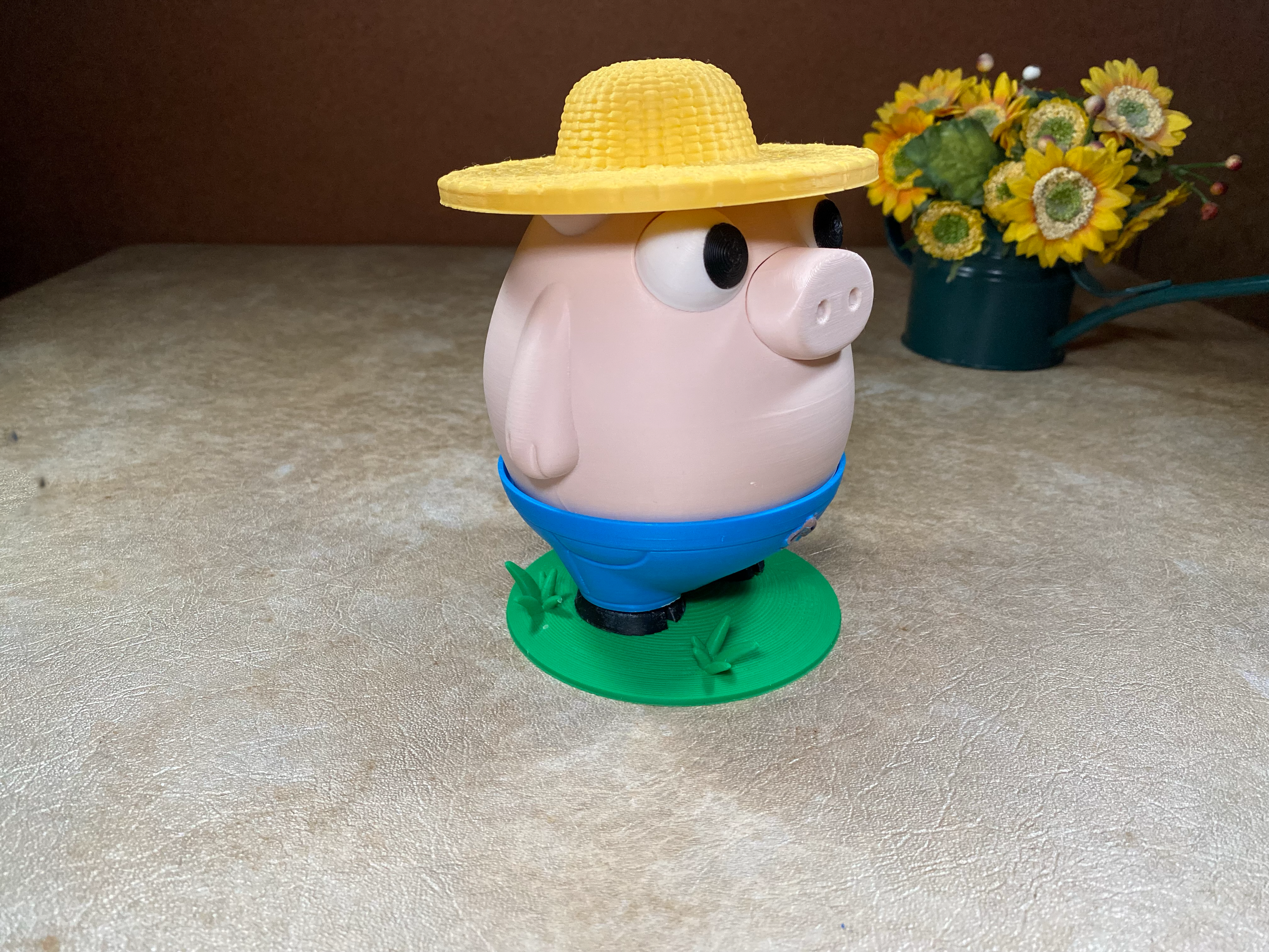 Pig Farmer Surprise Coin Bank