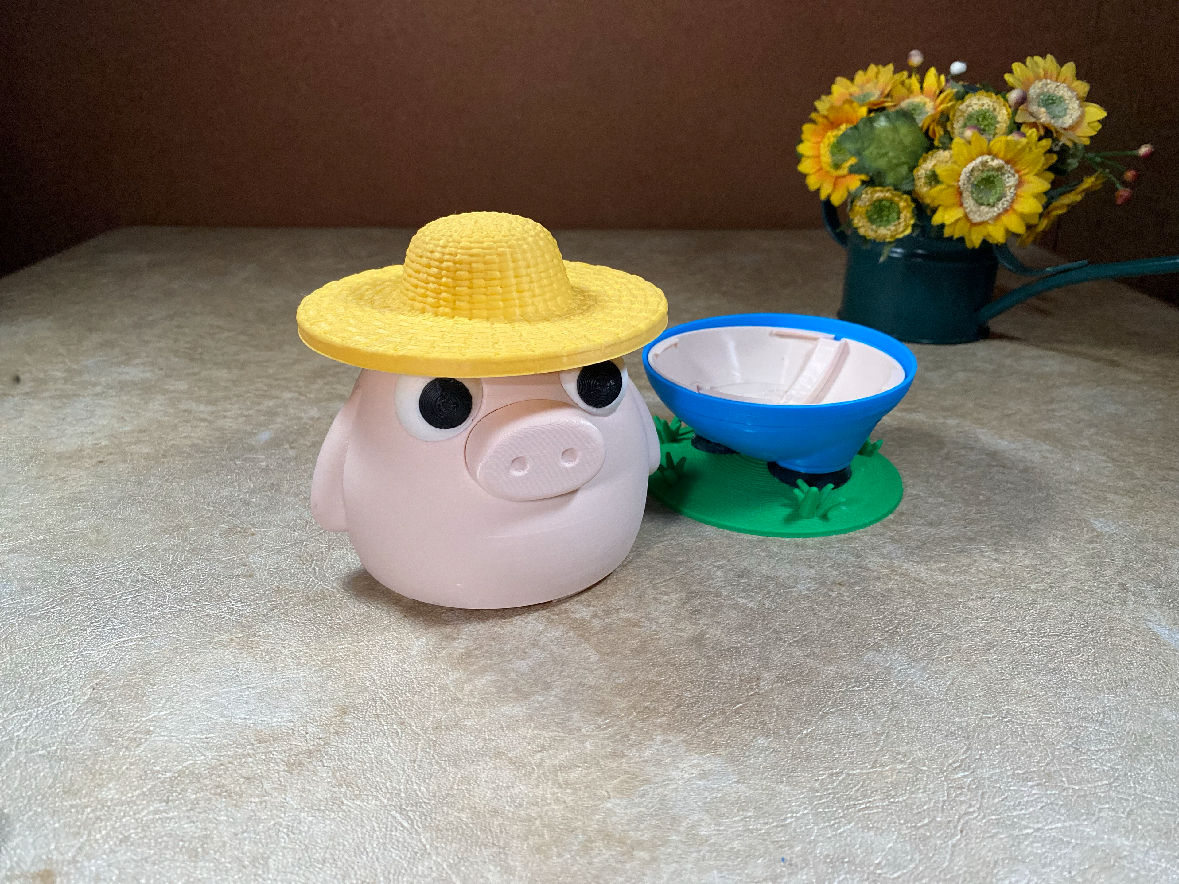 Pig Farmer Surprise Coin Bank